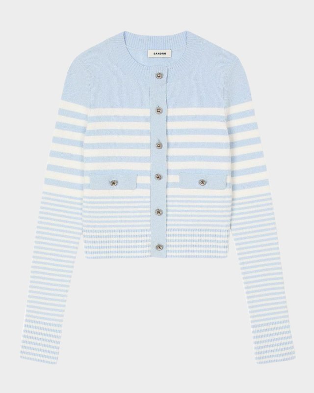 Biarritz Striped Cardigan